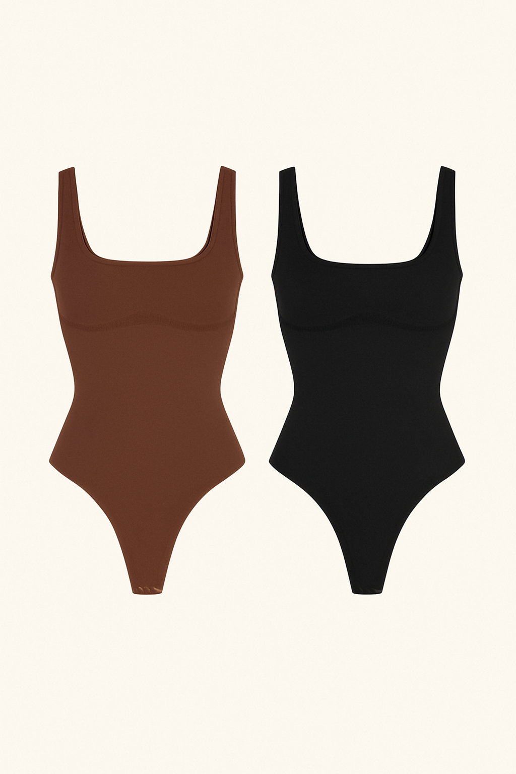 Pack 2 Bodys Reductores marrón y negro