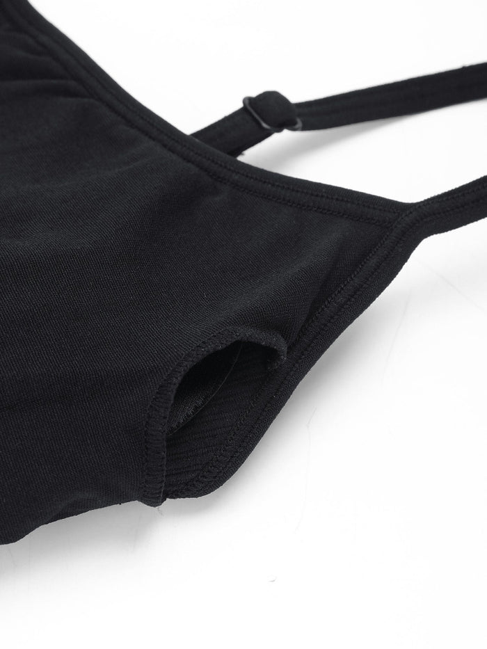 Mono moldeador sin costuras con tirantes ajustables y canalé ecológico