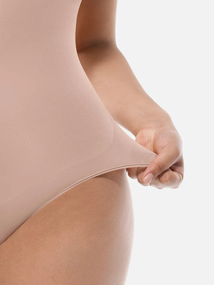 Body moldeador sin costuras para esculpir y rejuvenecer el abdomen beig