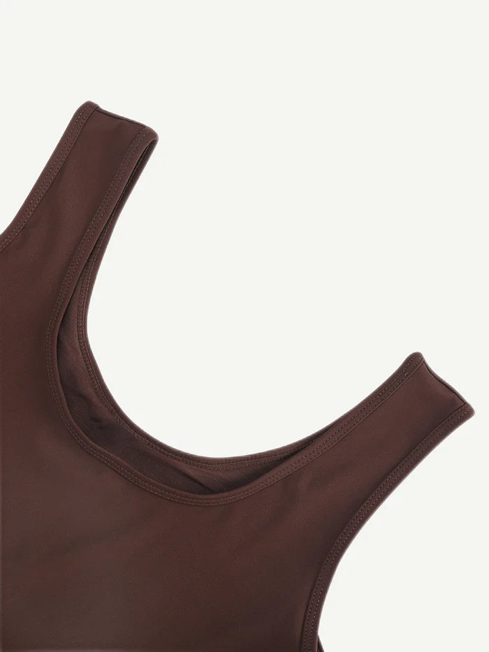 Body tipo tanga con camiseta sin mangas y abdomen transpirable