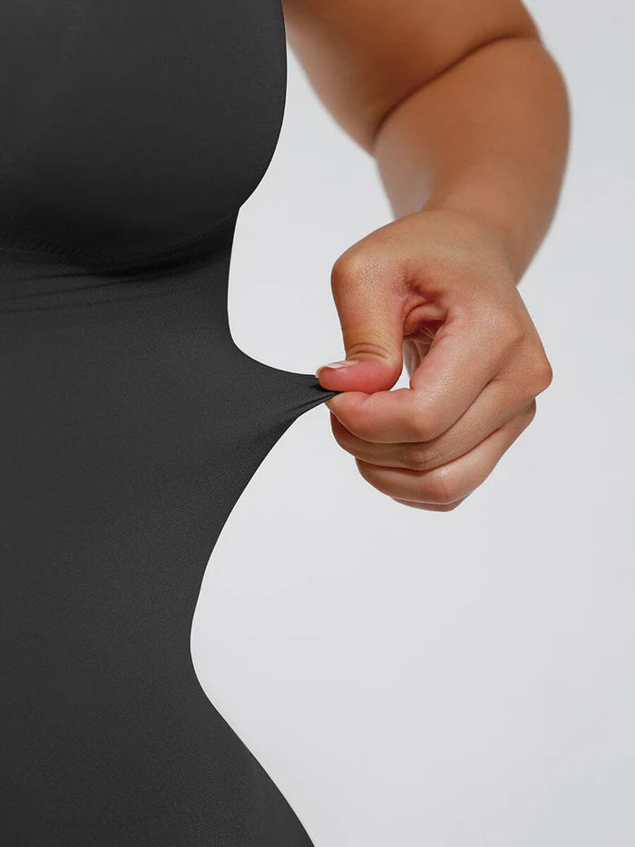 Body moldeador de una pieza sin costuras para esculpir y rejuvenecer el abdomen negro