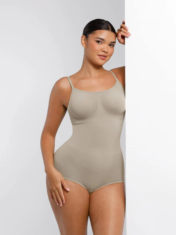 Body moldeador de cintura y abdomen sin costuras con tirantes ajustables